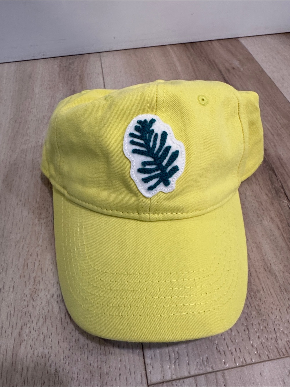 NWOT Yellow Seaweed Logo Patch Dad Cap